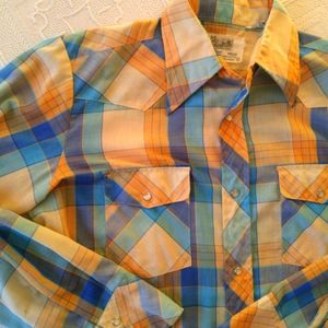 SALE!!! Vintage plain western shirt, MED